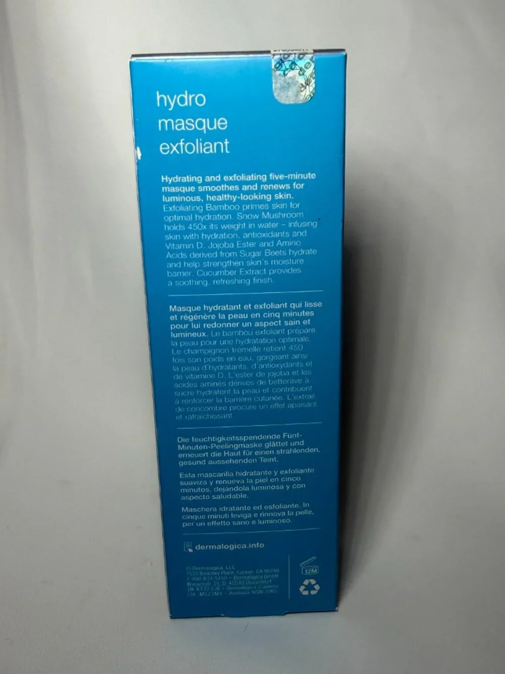 Dermalogica Hydro Masque Exfoliant 1.7oz / 50mL DISCONTINUED All Skin Types BNIB